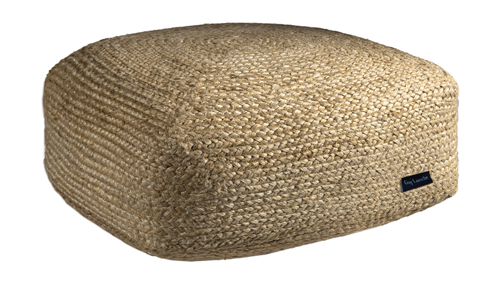 Πούφ Jute Boho Natural 65x65x30εκ. Guy Laroche (Ύφασμα: Jute (γιούτα), Χρώμα: Natural) - Guy Laroche - 5206480656842