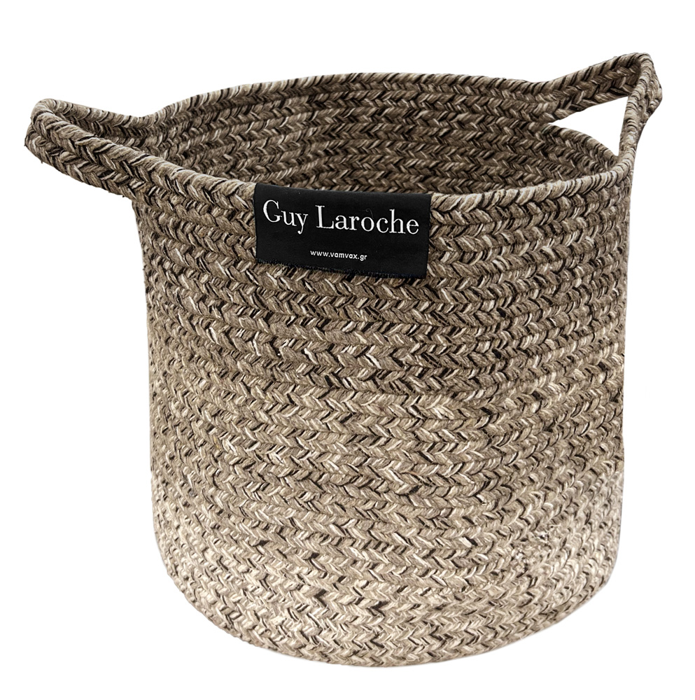 Guy Laroche - ΣΗΜΑΝΤΙΚΟ: Σε περίπτωση διαφοράς τιμής από το κατάστημα ισχύει παντα και μόνο η τιμή του καταστήματος Καλάθι Jute Shades Wenge 30x30x30εκ. Guy Laroche (Χρώμα