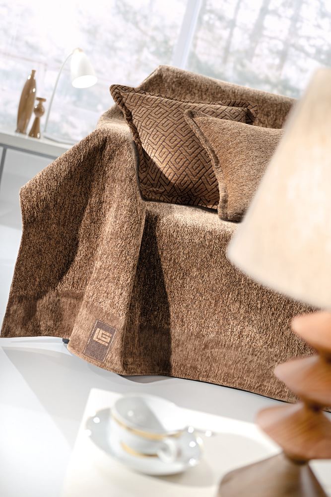 Guy Laroche Ριχτάρι Πολυθρόνας 170x150εκ. Balance Mocca Guy Laroche (Χρώμα: Μόκα, Ύφασμα: 55% Acrylic-25% Cotton-20% Polyester) - Guy Laroche - 5206480448751