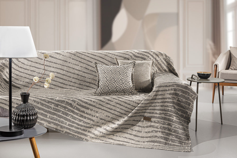 Ριχτάρι Πολυθρόνας Polycotton Chenille Sydney Natural 180x150εκ. Guy Laroche (Χρώμα: Natural, Ύφασμα: 37% Βαμβάκι-21% Polyester-42% Acrylic) - Guy Laroche - 5206480666742