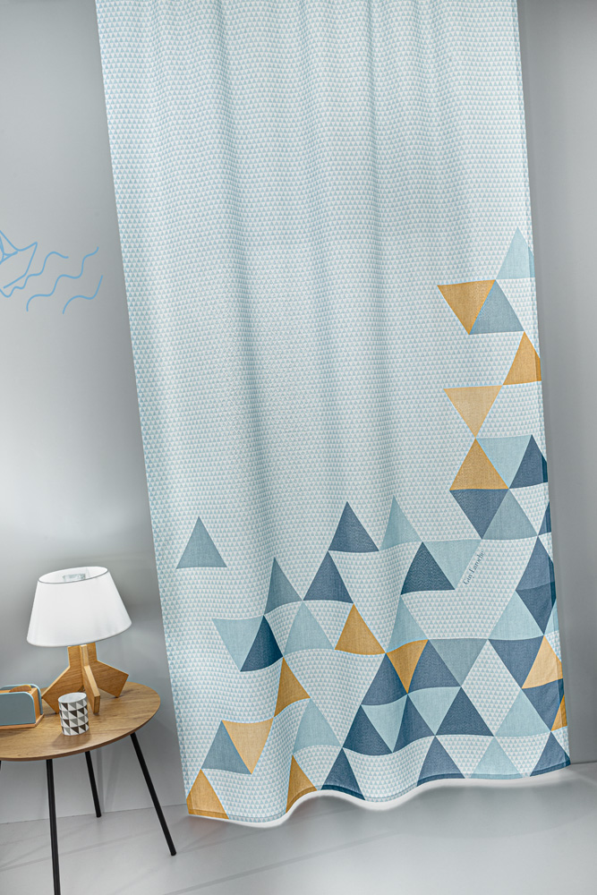 Guy Laroche Κουρτίνα Polyester Two 2 Twenty Aqua Grey 145x270εκ. Guy Laroche (Ύφασμα: Polyester, Χρώμα: Γκρι) - Guy Laroche - 5206480665080