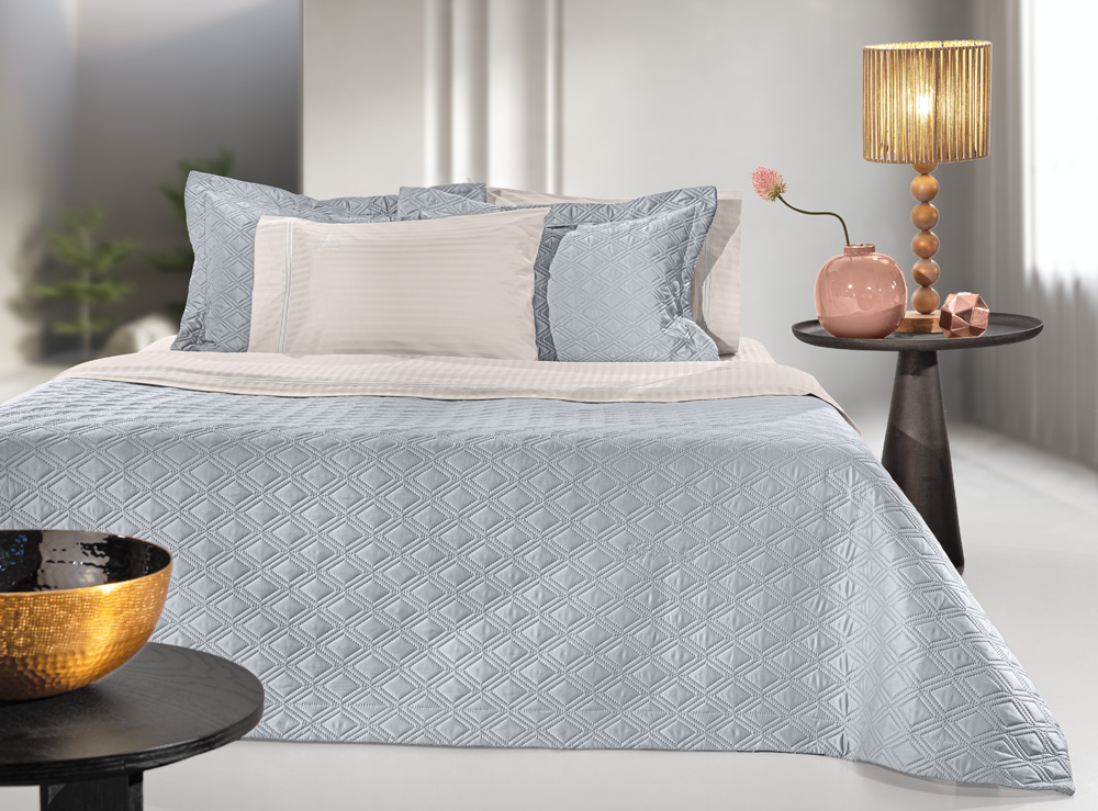 Σετ Κουβερλί Microsatin King Size 240x250εκ. Honour Sil