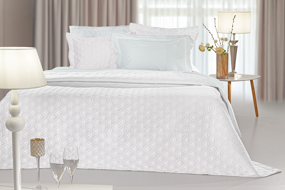 Σετ Κουβερλί Microsatin King Size 240x250εκ. Honour Whi