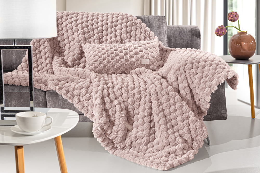 Σετ Ριχτάρι Πολυθρόνας Με Διακοσμητική Μαξιλαροθήκη 120x160εκ. Γούνινο Art Fur Elixir Old Pink Guy Laroche (Χρώμα: Ροζ, Ύφασμα: Fur (Τεχνητή Γούνα)) - Guy Laroche - 5206480667657