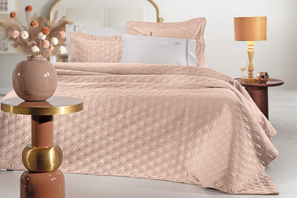 Guy Laroche Σετ Κουβερλί Microsatin King Size 240x250εκ. Honour Old Pink Guy Laroche (Χρώμα: Ροζ, Μέγεθος: King Size, Ύφασμα: Microsatin) - Guy Laroche - 5206480667787
