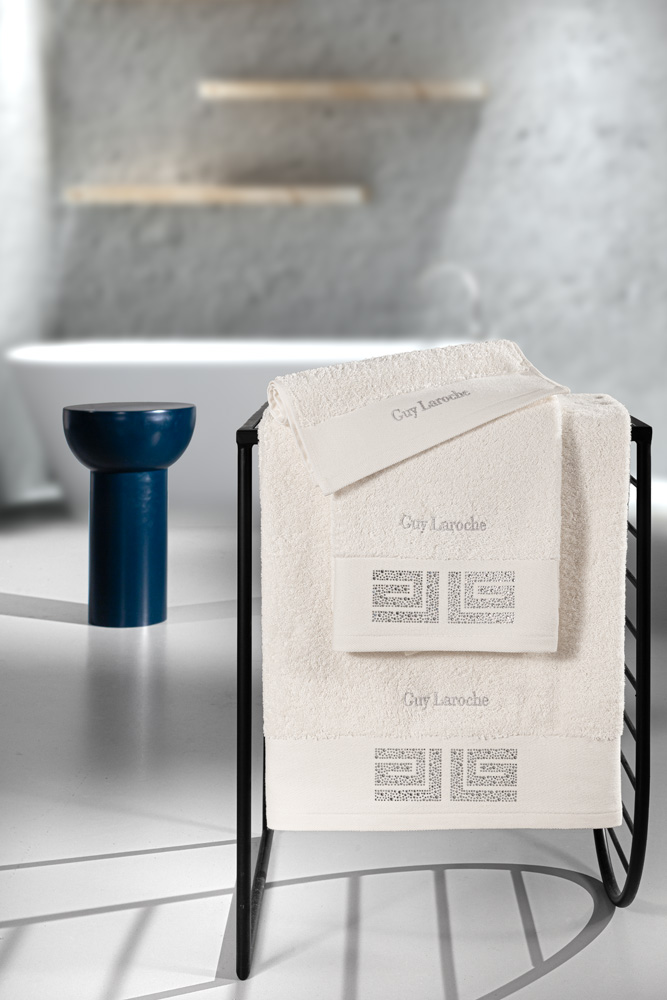 Σετ 3τμχ Πετσέτες Βαμβακερές Marlen Ivory Guy Laroche (Ύφασμα: Βαμβάκι 100%, Χρώμα: Ιβουάρ, Μέγεθος: Σετ) - Guy Laroche - 5206480668548