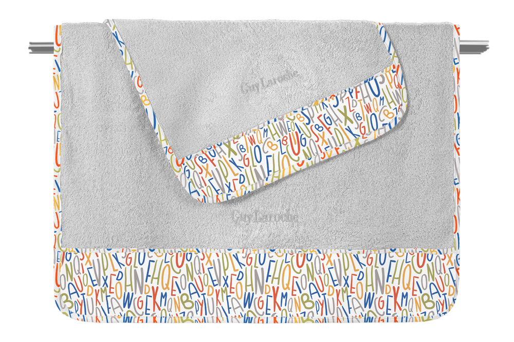 Σετ 2τμχ Βρεφικές Πετσέτες Βαμβακερές Letters Multi Guy