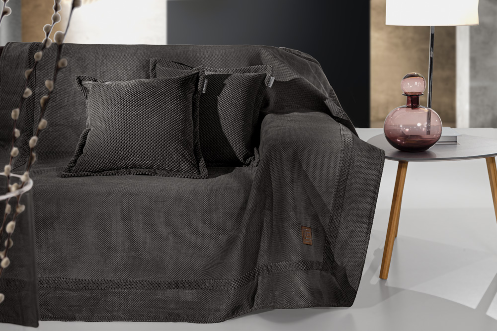 Ριχτάρι Τριθέσιος Suede Microfiber Rubicon Bitter 170x3