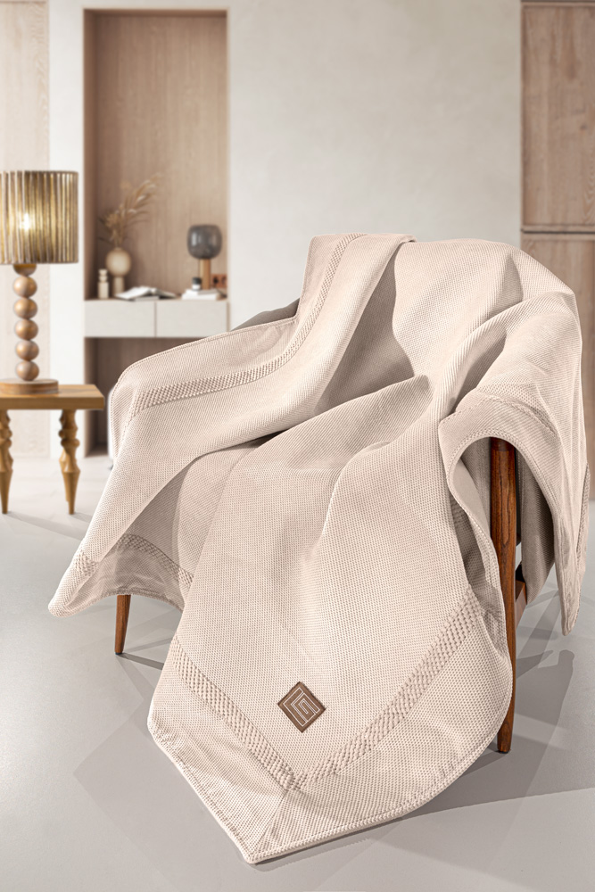 Ριχτάρι Διθέσιος Suede Microfiber Rubicon Champagne 170x250εκ. Guy Laroche (Ύφασμα: Microfiber) - Guy Laroche - 5206480672361