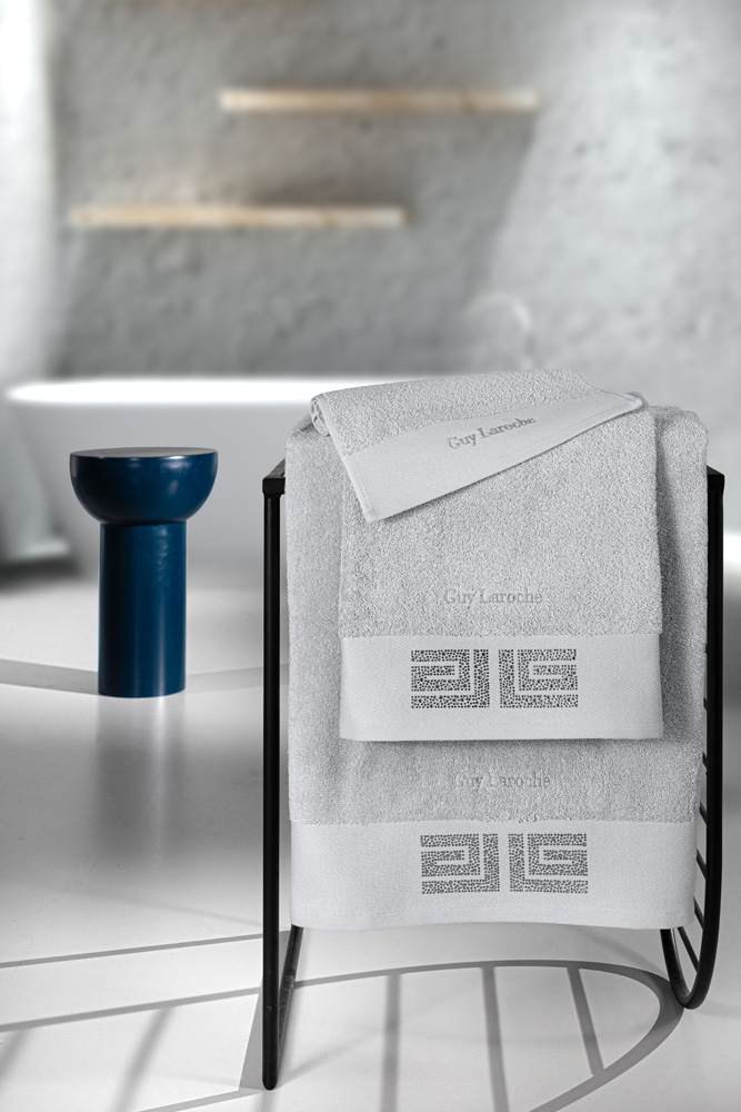 Σετ 3τμχ Πετσέτες Βαμβακερές Marlen Silver Guy Laroche 