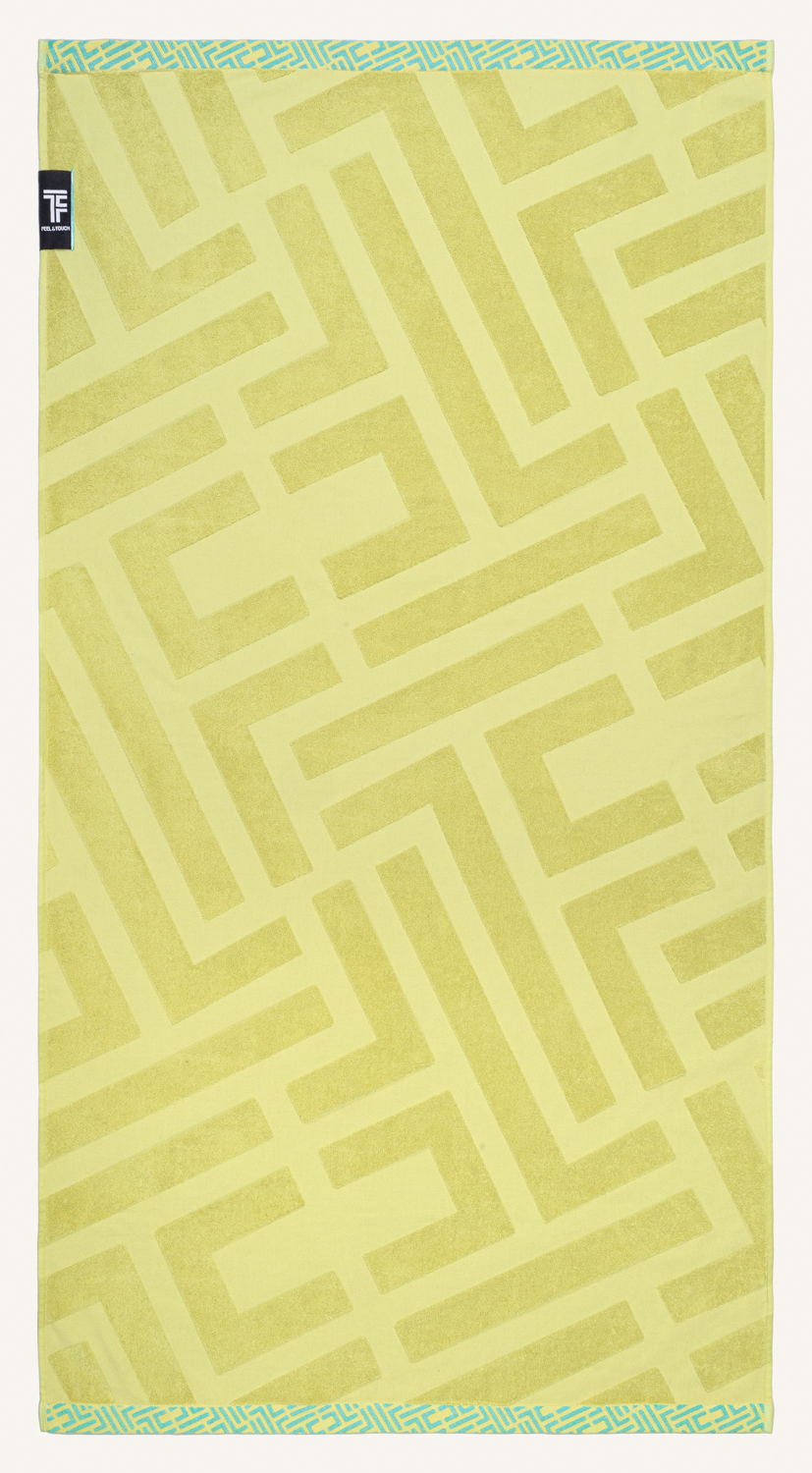 Πετσέτα Θαλάσσης Βαμβακερή 90x180εκ. Fresh Lime Feel an
