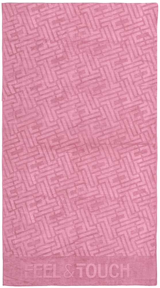 Πετσέτα Θαλάσσης Polyester-Poliammide 90x170εκ. Feel & Touch Icon Wild Rose (Χρώμα: Ροζ, Ύφασμα: 88% Polyester-12% Polyamide) - Feel and Touch - 5206480676703