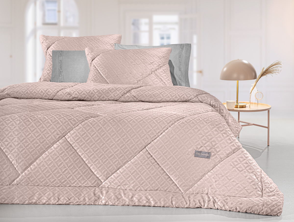 Κουβερτοπάπλωμα Ultrasoft 2 Όψεων King 260x240εκ. Profile Pudra Guy Laroche (Ύφασμα: Polyester, Χρώμα: Ροζ, Μέγεθος: King Size) - Guy Laroche - 5206480687426