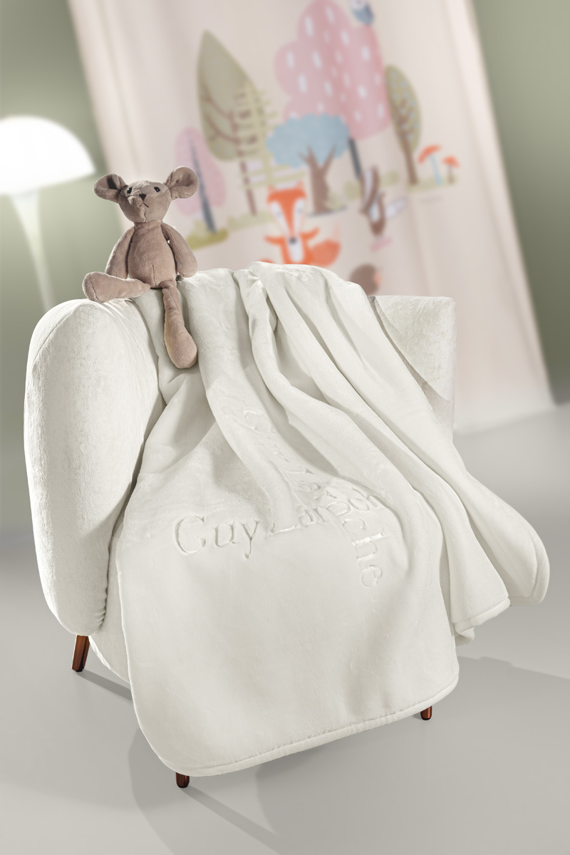 Κουβέρτα Soft Velvet Κούνιας 110x140εκ. Logo Ivory Guy 