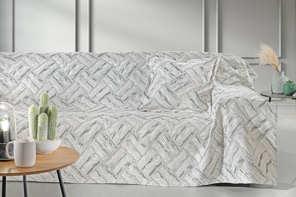 Ριχτάρι Βαμακερό Chenille Τριθέσιος 180x300εκ. Lucid Πράσινο Guy Laroche (Ύφασμα: Βαμβάκι 100%, Χρώμα: Πράσινο) - Guy Laroche - 5206480682360