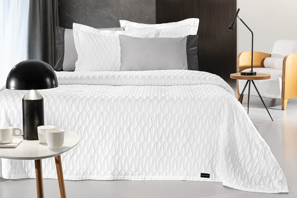 Κουβέρτα Polycotton King 245x260εκ. Medici White Guy La