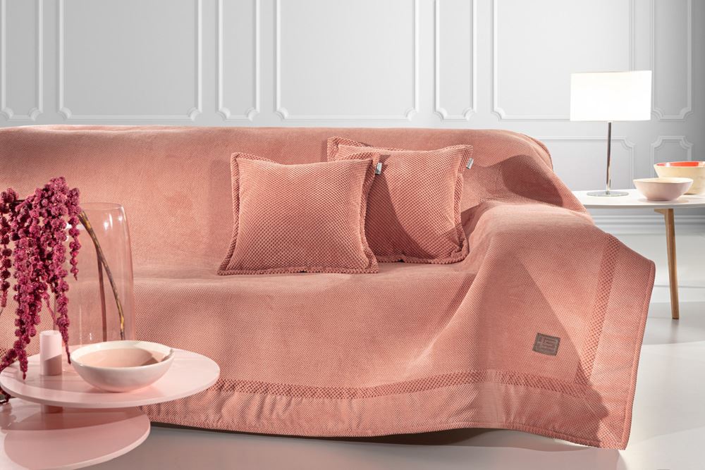 Ριχτάρι Πολυθρόνας Suede Microfiber Rubicon Coralo 170x150εκ. Guy Laroche (Ύφασμα: Microfiber, Χρώμα: Κοραλί ) - Guy Laroche - 5206480605758