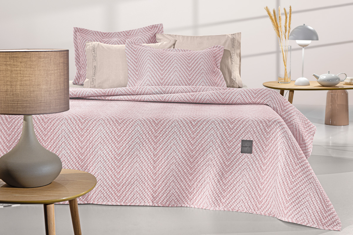 Σετ Κουβερλί Polyester King 250x240εκ. Vera Pudra Guy Laroche (Ύφασμα: Polyester, Χρώμα: Ροζ, Μέγεθος: King Size) - Guy Laroche - 5206480698361