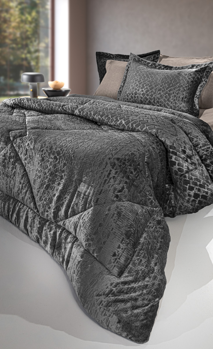 Πάπλωμα 2 Όψεων Ultrasoft Υπέρδιπλο 220x240εκ. Surreal Anthracite Guy Laroche (Ύφασμα: Polyester, Χρώμα: Ανθρακί) - Guy Laroche - 5206480709302