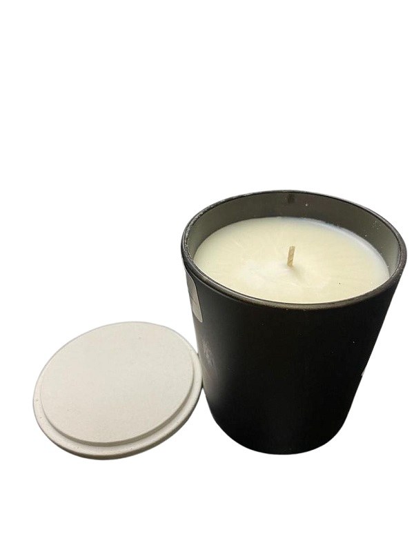 Κερί Αρωματικό Σόγιας Σε Μαύρο Ποτήρι Με Καπάκι 7×9εκ. Baby Powder 24123 (Χρώμα: Μαύρο) – 24home.gr – 24123
